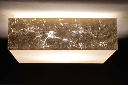 Deckenlampe Blattgold-Optik 50x50 cm