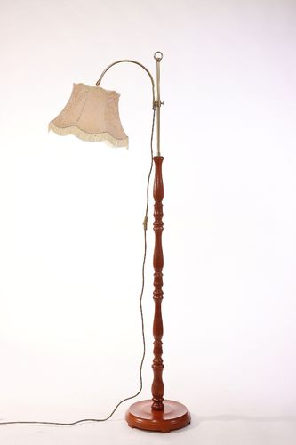Stehlampe Holz rustikal Kirschbaum