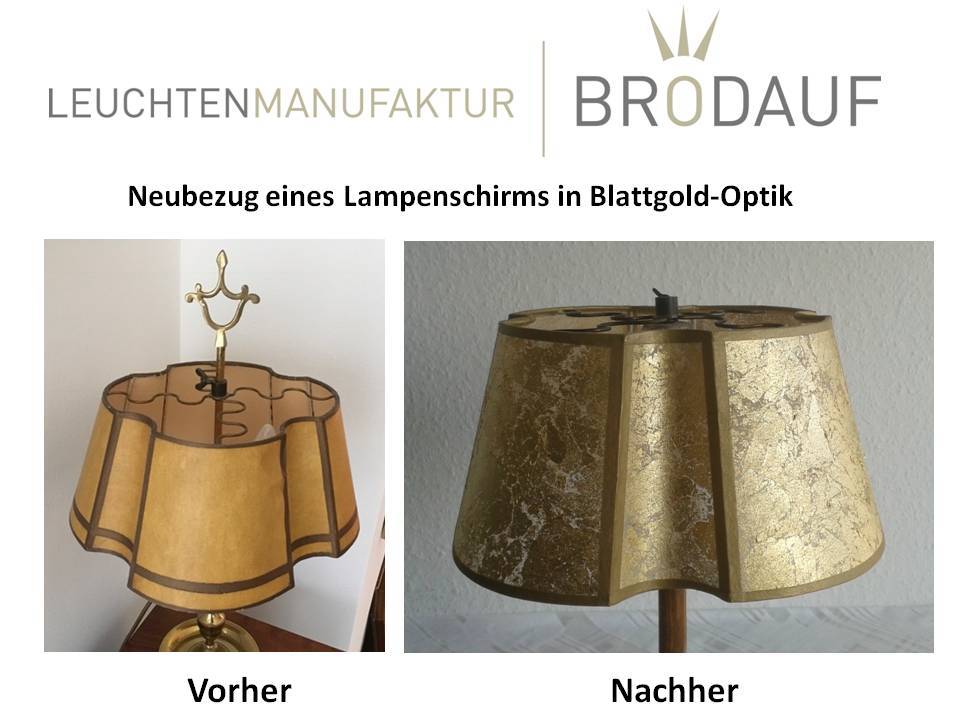 Lampenschirm_neu_beziehen_-_Barockschirm_Blattgold-Optik_-_Leuchtenmanufaktur_Brodauf